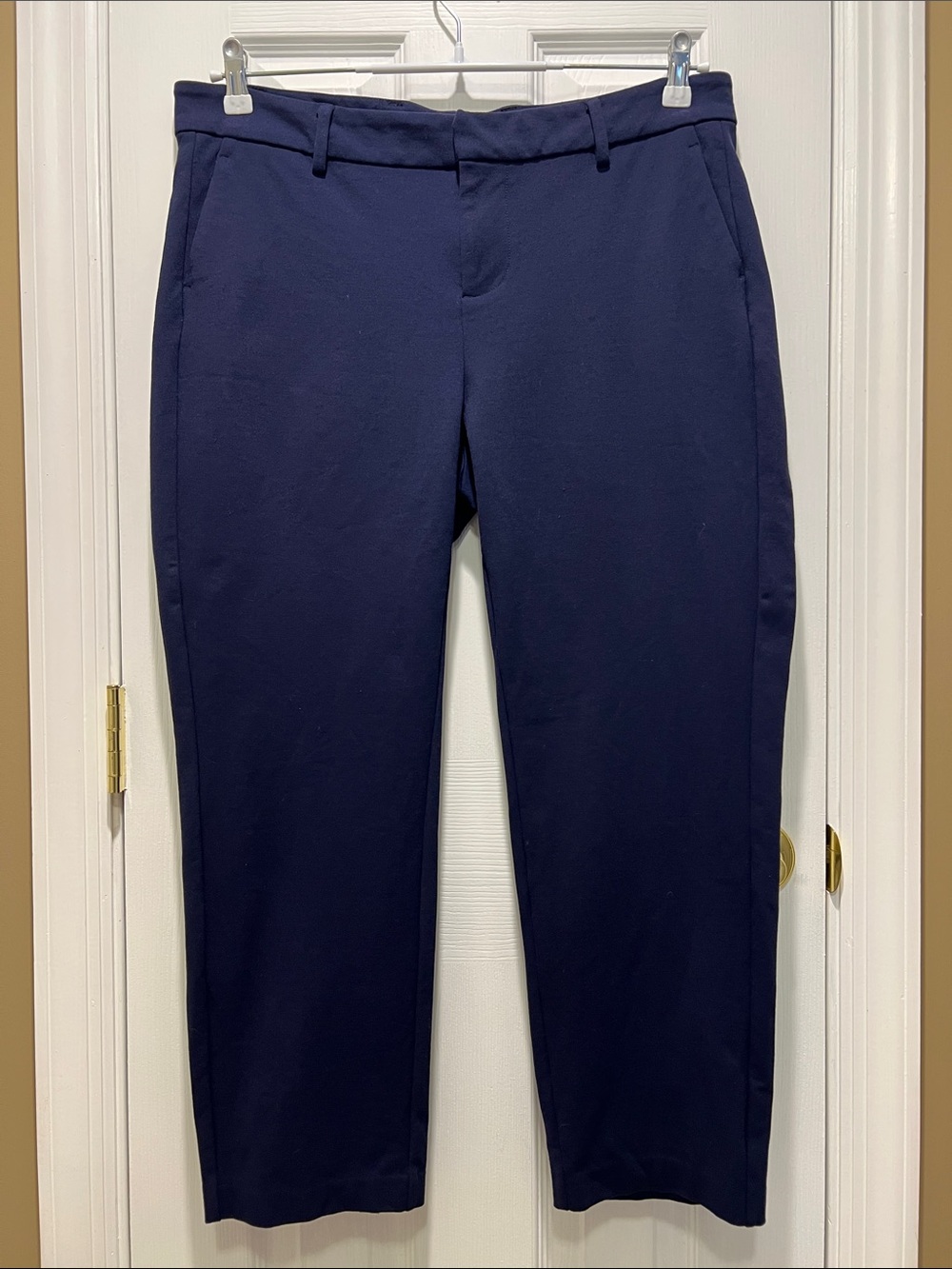 Liverpool Los Angeles Kelsey Cropped Ponte Trouser Pants - Navy Cadet Blue 14W